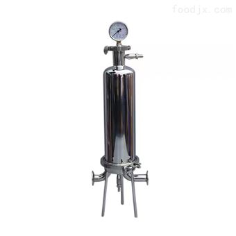 10英寸1芯精密过滤器 不锈钢单芯微孔滤芯式过滤机