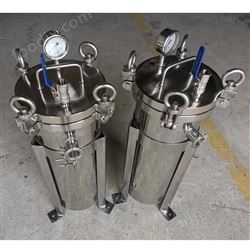 DL-1P3S不锈钢平盖袋式过滤器 3号侧入式布袋过滤机